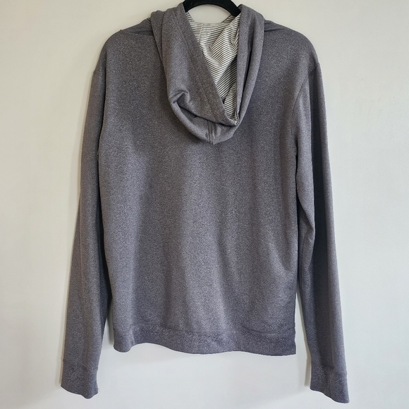 Vuori Movement Hoodie Athletic Full Zip Jacket In Heathered Gray, Size Medium - Picture 3 of 8